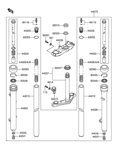 RM60 Вилка передней оси