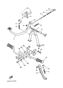 V80D ｽﾀﾝﾄﾞ. ﾌｰﾄﾚｽﾄ