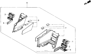 GL1500 Side shelter set 90