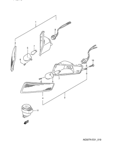 AG50 Front turnsignal lamp