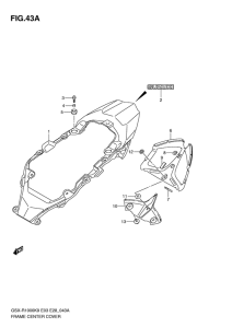 GSX-R1000 Frame center cover