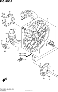 RMX450 Переднее колесо