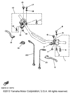 TW200HC Рулевые переключатели