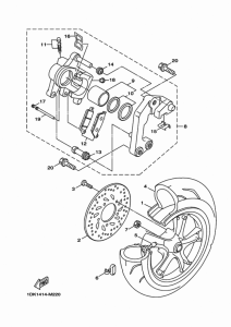 XC125R Переднее колесо