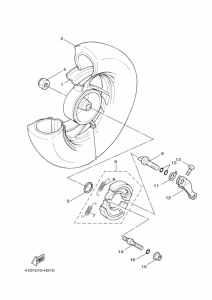 XC125E リヤ ホイール
