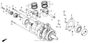 CB125T Коленвал