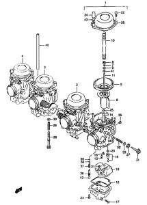 GSF1200S (ABS) Carburetor assy