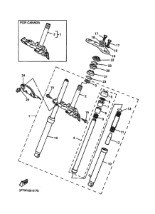 PW50 PW50M Вилка передней оси