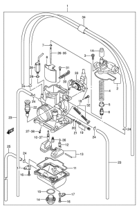 RM250 Carburetor assy