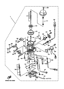 XV1700ATL XV17ATLS Carburetor assy