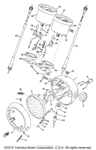 AT1B Head lamp, speedometer & tachometer