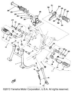 XS400D Подножки