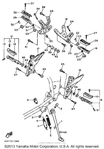 FZR1000TC Подножки