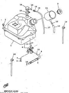 XC125K Топливный бак