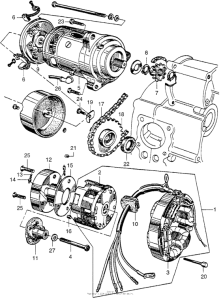 CA102 Alternator + starting motor