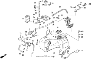 GL1500SE Топливный бак