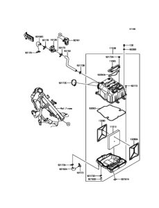 KLE250 エアクリーナ