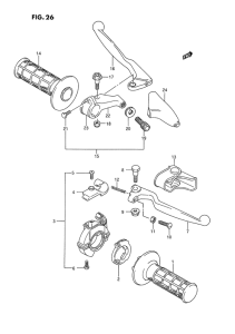 RM250 Рулевой переключатель