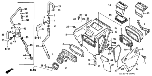 XR250R Воздухоочиститель