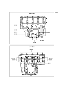 ZR800 Болты крепления картера