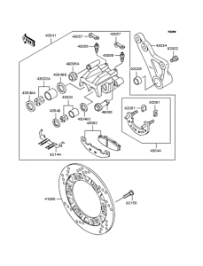 ZR1100 Задний тормоз