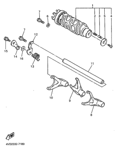 YZF1000R Shift cam. fork
