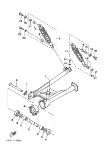 XV535 Rear arm. suspension
