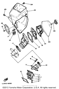YZ125S Воздушный фильтр