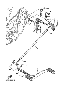 XV1600A XV16AN Shaft shift