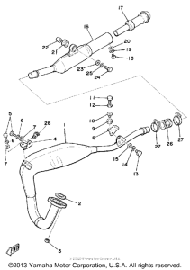 DT125G Выхлопная система