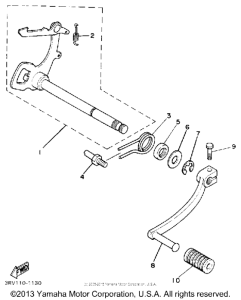 PW80D Вал переключения