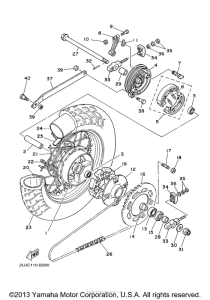 XV250 Переднее колесо