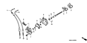 NSR125R Клапан выхлопа