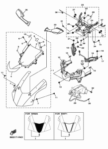 YZF-R1S Обтекатель 1