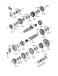 ZX400 Трансмиссия