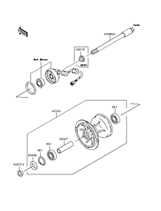 KLX250 Переднее колесо
