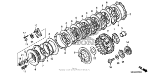 VT750CA Сцепление