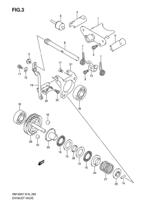 RM125 Клапан выхлопа