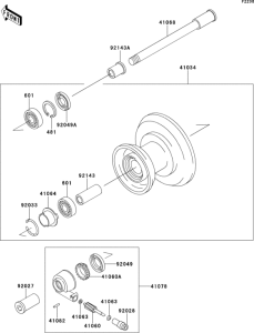 ZL600 Front hub(-zl600b-000862)