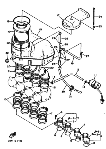 FZR750R FZR750RU Впускная система