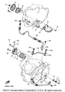 XT600EB Масляный насос