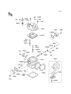 KMX125 Головка блока цилиндров / цилиндр
