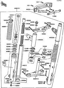 Z550 Front fork(1 / 2)