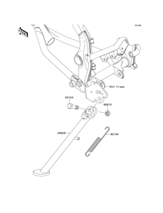 KLX125 Подножка