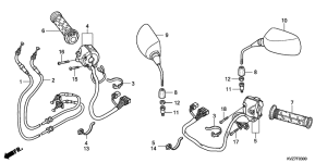 NSS250 (ABS) Switch / cable / mirror