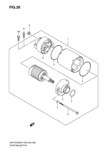 GSF1250S Стартерный мотор