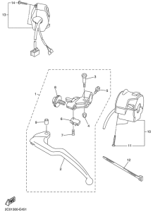 YZF-R6 Interruptor de manillar&palanc