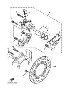 YP400 Задний суппорт