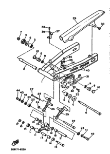 FZ600 FZ600U Задний рычаг и подвеска