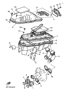 XT500Z Впускная система